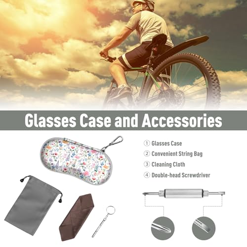 Image of FINTIE Sunglasses Case, Hard EVA Shell Shockproof Sport Glasses Case with Metal Carabiner Travel Zipper Eyeglasses Holder