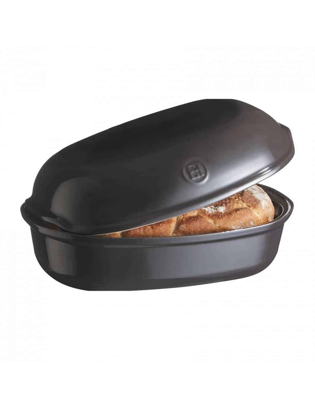 Emile Henry EH799501 Pane Artigianato, Ceramica, Nero Fusaino, 5 litri