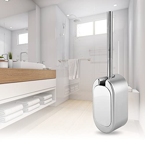 Portascopino WC Bagno in Acciaio Inox a Parete 2pcs Spazzolato Scopino