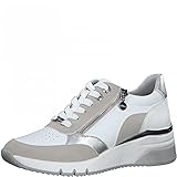 Etiqueta roja s.Oliver 5-5-23609-38, Zapatillas Mujer, Blanco y Plateado, 40 EU