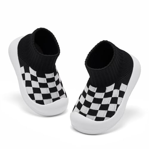 Eashi Baby Boy Girl Non-Skid Indoor Infant Walking Shoes Breathable Warm Elastic Sock Shoes With Memory Sole Protect Toes Outdoor Sneakers thumb #2