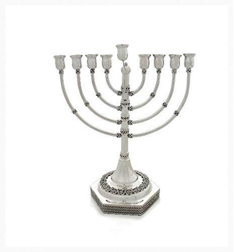Sterlingsilverfiligreehanukkahmenorahmadeinisraeljewishholiday  Urban Country Home Decor Sterling silver filigree hanukkah menorah made in israel jewish holiday  urban country home decor