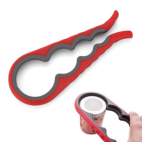 JINYJIA Abridor de Tarros, Multifunción Abrelatas Kit, Abrido Silicona Antideslizantes Diseñado, Fácil de Usar,...