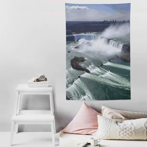 Tapisserie murale Niagara Falls grand format banniere de drapeau deco verticale - 6