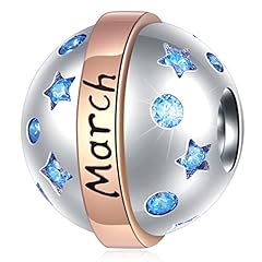 March Birthstone Ball Charm