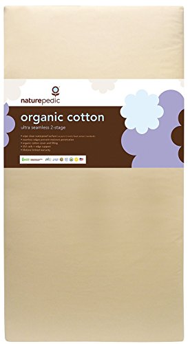 Naturepedic No Compromise Organic Cotton Ultra 252 Seamless Dual Firmness Crib Mattress