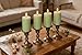 4 Pack Sage-Green Pillar Candles, 2x4 Inch, Long-Lasting, Dripless and Smokeless Unscented Candles, Ideal for Home Décor, Parties Weddings and Relaxation