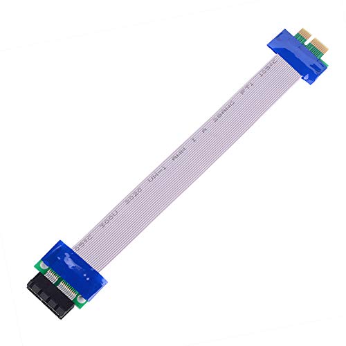 euroharry 20cm PCI-E 1x Tarjeta Vertical Adaptador Extensor