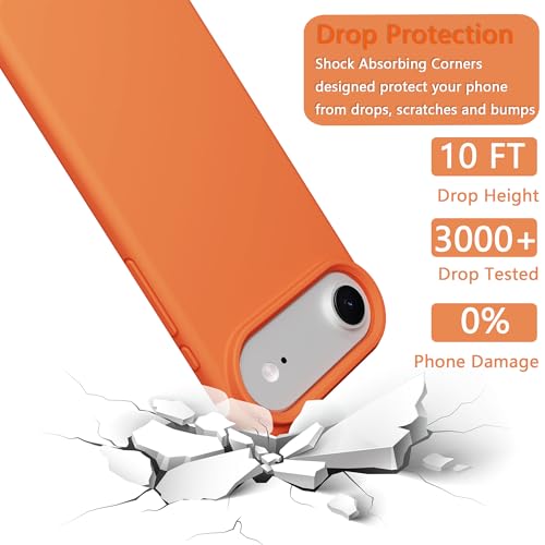 Image of iPhone air Case Silicone,Soft Microfiber Lining(Sugar Orange)