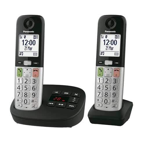 Panasonic KX-TGU432EXB digitales schnurloses Telefon mit...
