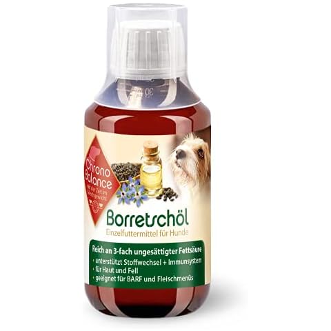 ChronoBalance® 100ml Borretschöl für Hunde und Katzen, 3-Fach ungesättigte Fettsäuren Cover