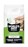 WORLD'S BEST CAT LITTER Original Unscented 15-Pounds - Natural Ingredients, Quick Clumping, Flushable, 99% Dust Free & Made in USA - Long-Lasting Odor Control & Easy Scooping