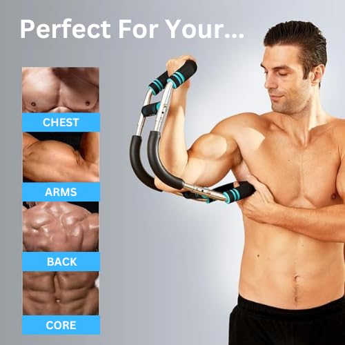 MR.SCULPT Gorilla Bar™ - Official Adjustable Resistance Bar for Home Gym - Build Strength 68.9% Faster with Isometric & Variable Tension - Full Body Workout for Arms, Chest, Shoulders