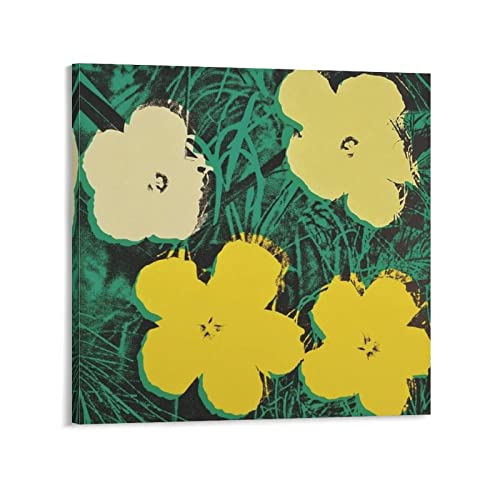 Andy Warhol�A���f�B�E�E�H�[�z����Ƃ̍�i�u�ԉԁv�|�X�^�[ �E�H�[���A�[�g �������� �L�����o�X �G�� �x�b�h���[�� �|�X�^�[ ���r���O �ǂ̊G12x12inch(30x30cm)