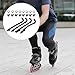 BESPORTBLE 4 Sets Inline Skate Strap Replacement, Adjustable Roller Skate Strap Replacement Inline Roller Skate Straps with Screws Nuts for Men Women Kids