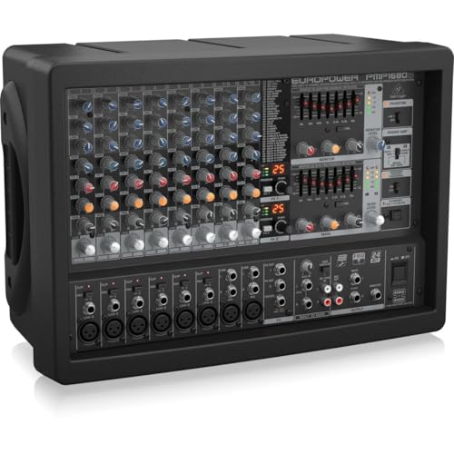 Console amplifiee Behringer EUROPOWER PMP1680S mixeur de scene rackable - 2