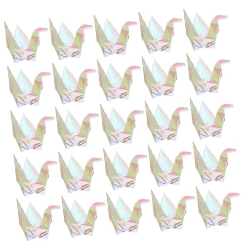 Grues en papier origami pliées main : lot de 100 pièces Hohopeti pour décoration de fête
