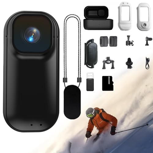 Upgraded 4K HDPOV Waterproof Capture Camera, with Charging Case, Ultra-Wide