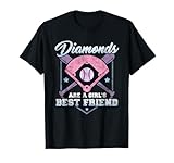Diamonds Are A Girls's Best Friend Baseball T Shirt T-Shirt