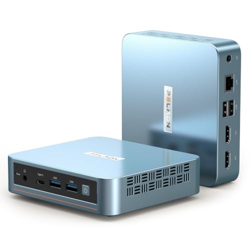 Image of PELADN Mini PC, N97(up to 3.4GHz),16GB DDR4 /512GB SSD,Type-C /Dual HDMI 4K /60Hz Triple-Display USB3.2 /BT4.2 /WiFi5 Mini Computers for Home Office
