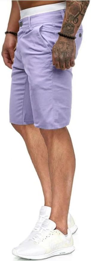 HUNGSON Mens Slim Fit Shorts Stretch Chino Short Pants - Image 3