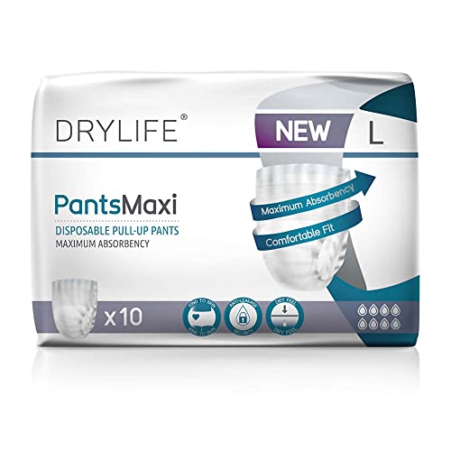 Drylife Pants Maxi Wegwerf Pull-Up Inkontinenzhosen Größe Large, 10 St Cover