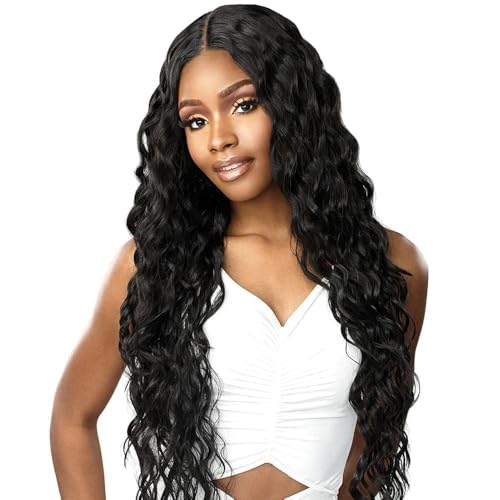Sensationnel Butta Lace Hhm Wig-Loose Curly 32 Inch, T4/WINE
