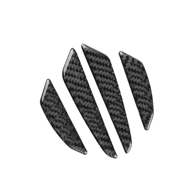 4 Pcs Car Door Anti Collision Strip Door Edge Guards Anti-Rub Protector Trim Carbon Fiber Texture Car Door Corner Bumper Protector Anti-Scratch Universal for All Cars SUV