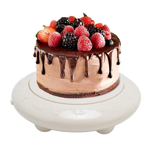 Electric Motorized Rotating Turntable Display Stand with Music, Automatic Revolving Cake Stand, Multipurpose Cake Display Stand for Birthday Party