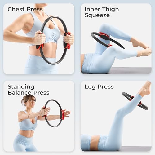 Sunny Health & Fitness 15” Pilates Ring, Resistance Circle for Toning - image 5