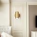 Single Head Brass Wall Sconce with 80° Rotation - Modern Minimalist Bedside Reading Lamp with E27 Socket for Hallway and Bedroom