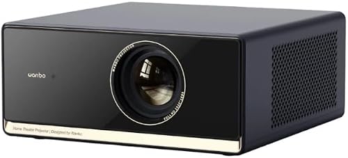 Full HD 1080p Android TV Projector 1100 ANSI Lumens,5GHz Wireless