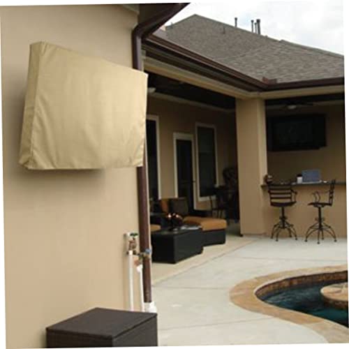 Housse de protection téléviseur extérieur imperméable tissu beige