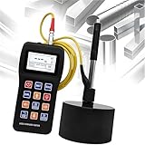 Tragbares Härteprüfgerät Messgerät für Metalle 170 bis 960 HLD mit Sensor Durometer Tester für HL, HB, HRB, HRC, HRA, HV, HS, inkl. Standardtestblock