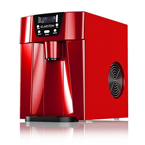 Klarstein Eiswürfelmaschine Klein, 2 L Eiswürfelbereiter & Wasserspender für 12 kg Große und Eiswürfel, Schnelle Mini, Eiswürfelbereiter mit Alarm – Bild 5