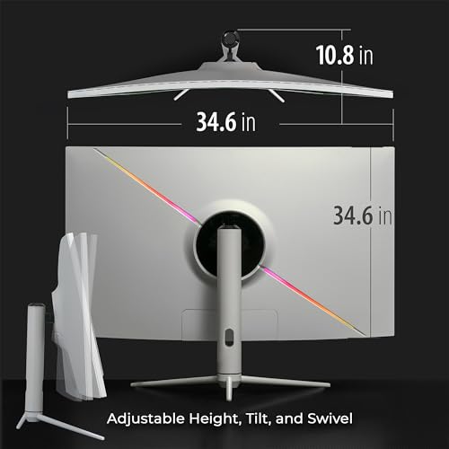 Monitor da gioco curvo 39 Ultrawide, 2560 x 1440, HDR400, 165 Hz, 99% sRGB, HDMI 2.0, DP 1.4 - Monitor - Immagine 7