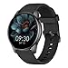 Smartwatch Damen Herren, 1.38 Zoll HD-Display Smart Watch mit Bluetooth Anrufe, Fitness Tracker mit Herzfrequenz SpO2 Schlafmonitor Schrittzähler, IP68 Wasserdicht Fitnessuhr für Android iOS Schwarz
