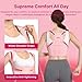Fit Geno Posture Corrector for Women: Adjustable Lightweight Upper Back Brace for Neck Shoulder & Upper Back Pain Relief - Improve Posture Correct Hunchback Slouching Kyphosis Invisible Under Clothes (XS/S Under Bust 26