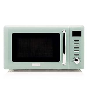 Haden Cotswold Sage Microwave, 20ltr Capacity, 800W, 60 Minute Timer, 5 Power Levels, Digital Controls