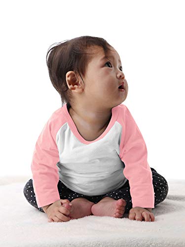 Image of Hat and Beyond Kids Raglan Jersey Child Toddler Youth Uniforms 3 /4 Sleeves T Shirts