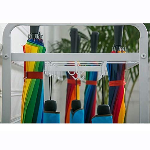 Support de rangement pour parapluie en métal noir robuste de qualité supérieure - 4