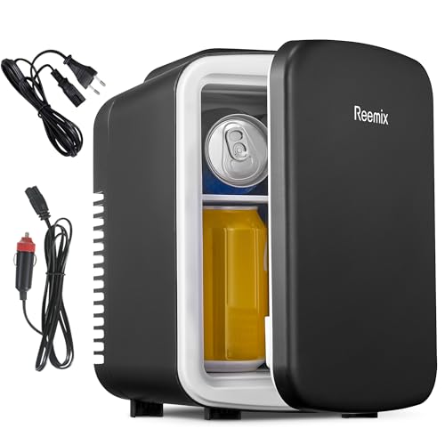 Reemix Mini frigorifero, 4 litri/6 lattine (nero)