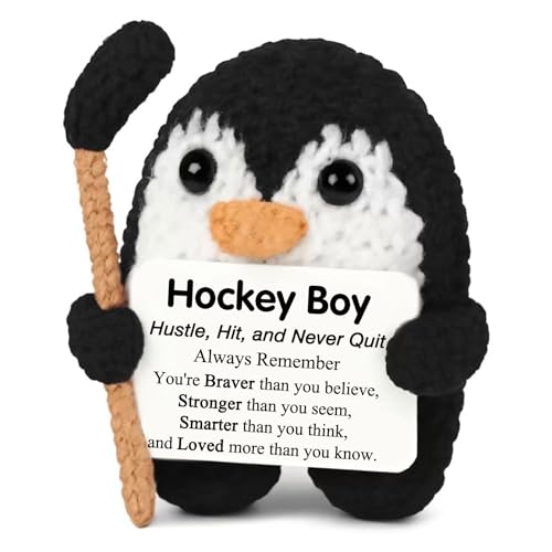 GFANLWN Hockey Gifts for Boys 8-12-14 Hockey Stuff Accessories Stuffed Animal Birthday Valentines Day Senior Night Gifts for Boys