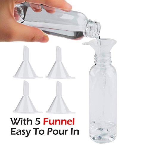 image for Snsowed 16 Pack 2 oz Clear Plastic Empty Bottles Travel Containers wit