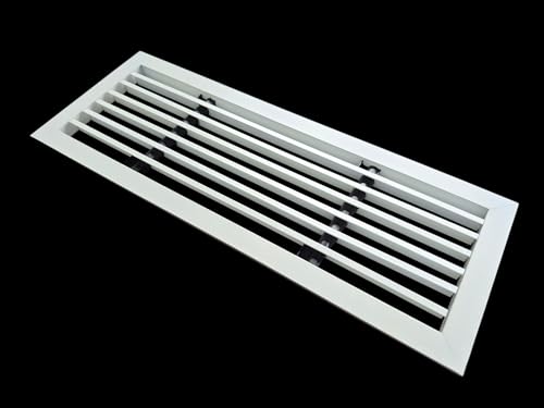 Image of Premium Central air Conditioning Grille- Linear Bar Grilles - Aluminium Powder Coated Grill, Ventilation Grill, Home Grill, ac Jali, Grill for Wall, Sidewall and Ceiling (12 inch * 4 inch)