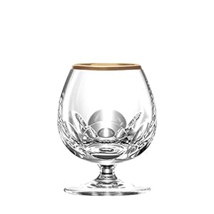ARNSTADT KRISTALL Cognacglas Palais Gold