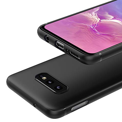 Easyacc Phone Case For Samsung Galaxy S10E [Support Wireless Charging], Matte Black Slim Tpu 5.8 Inch Cases Finish Profile Soft Thin Back Protective Cover Compatible With Samsung Galaxy S10E 5.8 #TOP4