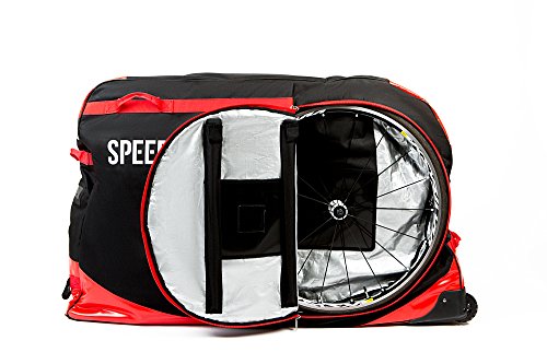 Speed Hound Bike Case for Air Travel | Freedom Padded Carrying Case Fits Most Road, Mountain & Triathlon Bikes | Heavy Duty Bike Bag with Extra Space for Cycling Accessories | 53 x 31 x 15 Inches