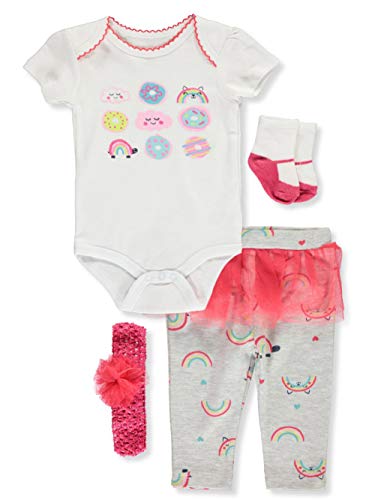 Emporio Baby Baby Infant Rainbow Doughnuts 4-Piece Layette Set - Multi, 6-9