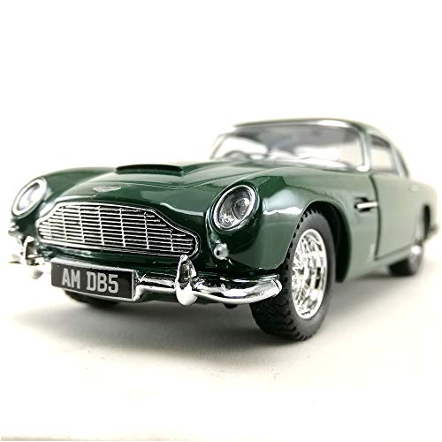 Sport Racing Classic Model Car Die-Cast 1:38 1963 Aston Martin Db5 Green Color Toy Collection Pull Back Open Door Hobby Collectible #TOP7